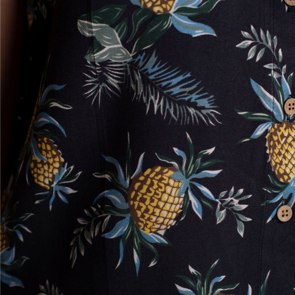 Sleevles navy pineapple womens - Picture 3 of 4